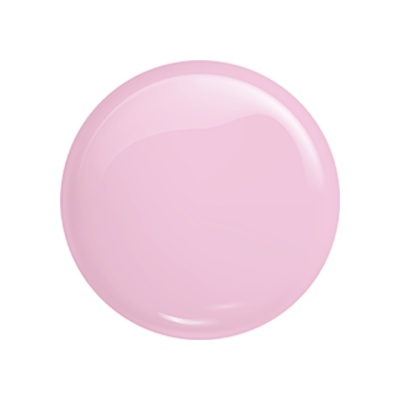 Amostra circular de verniz rosa claro brilhante