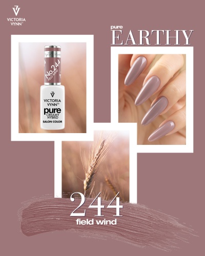 Verniz de unhas Victoria Vynn cor Earthy nº 244 Field Wind castanha rosada