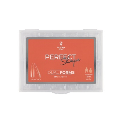 Estojo transparente com unhas postiças almond Victoria Vynn