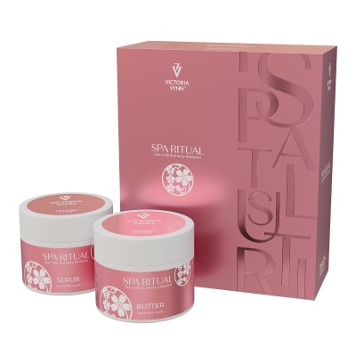 Conjunto SPA RITUAL Victoria Vynn rosa com SCRUB e BUTTER para mãos, pés e corpo