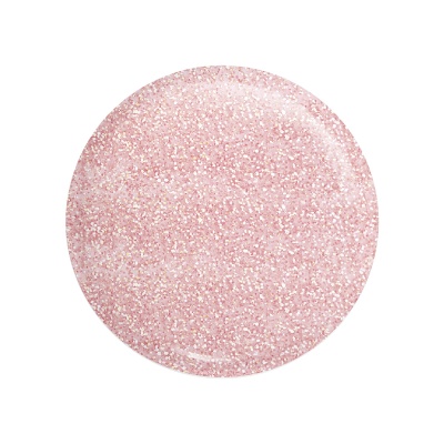 Prato redondo rosa com glitter