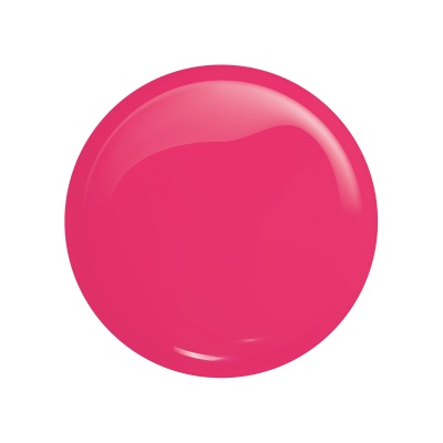 Amostra circular de verniz rosa