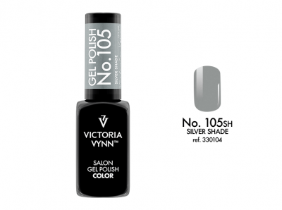 Esmalte de gel Victoria Vynn cor cinza prateado Nº 105 SH