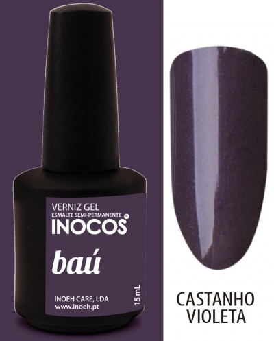 Verniz gel INOCOS baú castanho violeta