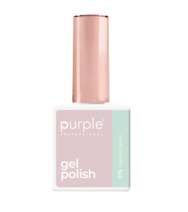 Frasco de esmalte gel Purple Professional com tampa rosa