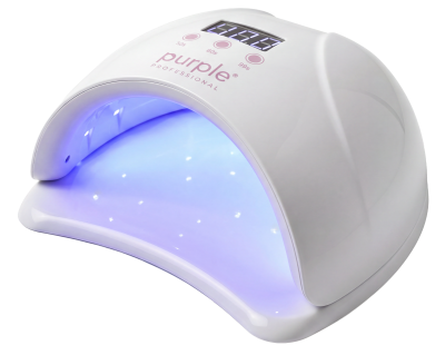 Lâmpada UV branca com visor digital e botões