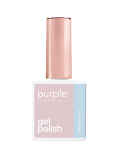 Frasco de verniz gel Purple Professional com tampa cor de cobre