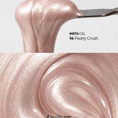 Gel para unhas rosa perolado Insta Gel 14 Pearly Crush