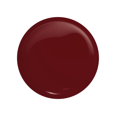 Amostra redonda de verniz ou esmalte vinho escuro brilhante