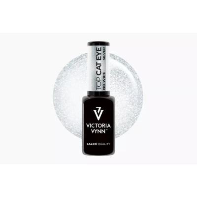 Frasco preto de verniz para unhas Victoria Vynn com tampa branca e texto preto