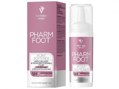 Creme PHARM FOOT Point Softener Victoria Vynn em embalagem rosa e branca