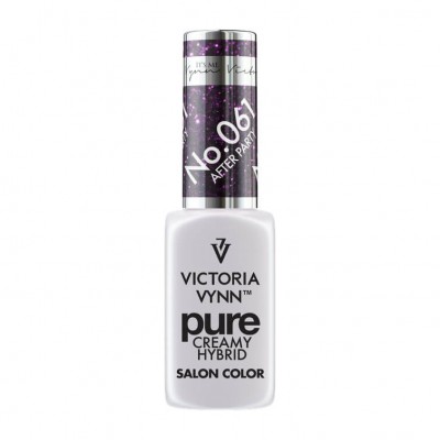 Frasco de verniz Victoria Vynn Pure Creamy Hybrid com tampa roxa e branca