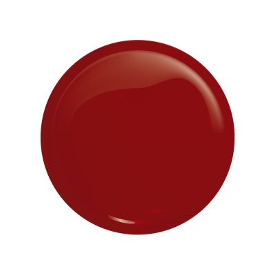 Pintura vermelha brilhante em formato redondo