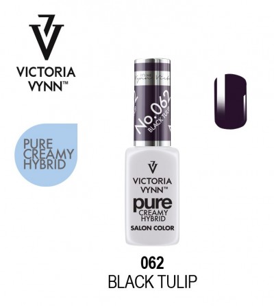 Esmalte preto Victoria Vynn Pure Creamy Hybrid 062 Black Tulip