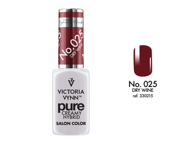 Verniz Victoria Vynn Pure Creamy Hybrid com amostra de cor vermelha