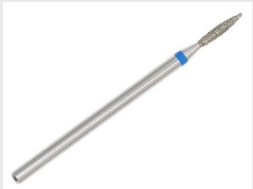 Broca cônica metálica com ponta diamantada e anel azul