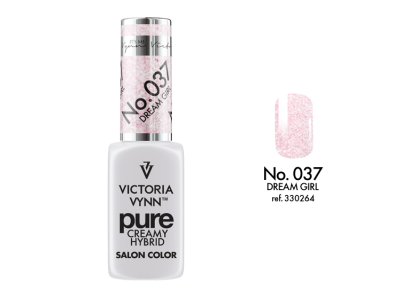 Frasco de verniz de unhas rosa Victoria Vynn Pure Creamy Hybrid