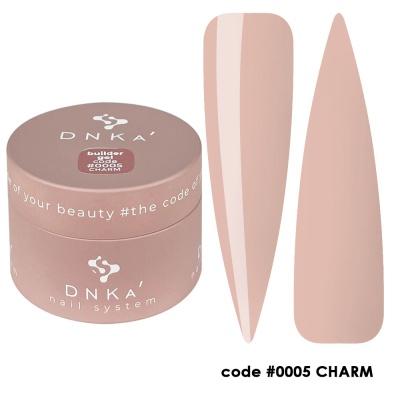Frasco de gel para unhas DNKA cor bege claro código 0005 CHARM