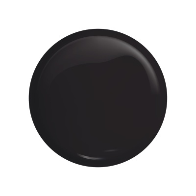 esfera preta brilhante com reflexo