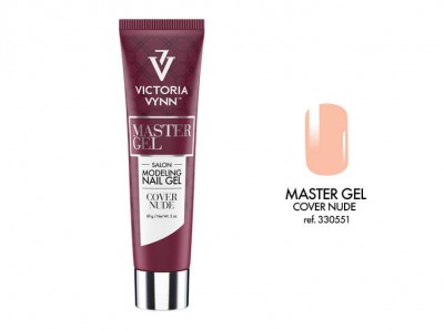 Tubo de gel para unhas Victoria Vynn Master Gel cor Cover Nude com amostra da cor