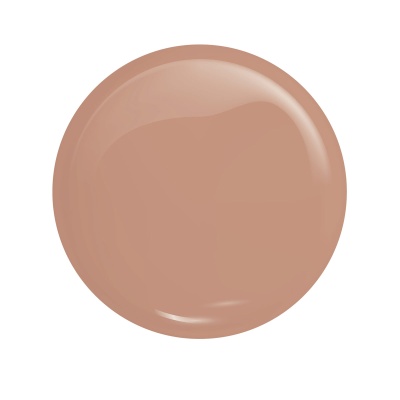 Círculo liso castanho claro brilhante em fundo branco