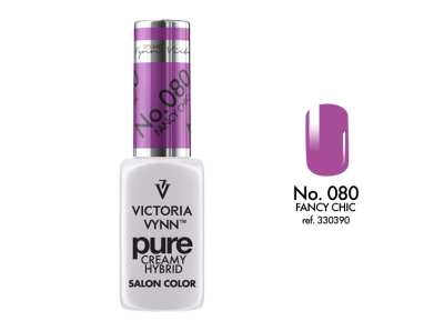 Verniz de unhas Victoria Vynn cor roxa com frasco branco e tampa roxa
