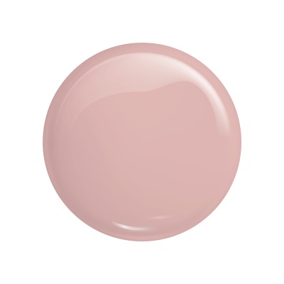 Amostra redonda de verniz de unhas rosa suave e brilhante