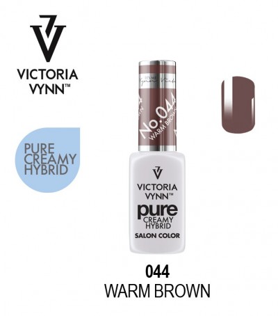 Verniz unhas Victoria Vynn pure creamy hybrid cor warm brown
