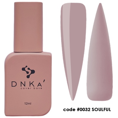 Frasco de verniz para unhas DNKA' cover base cor bege rosado com amostras