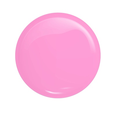 Gota redonda de verniz rosa brilhante