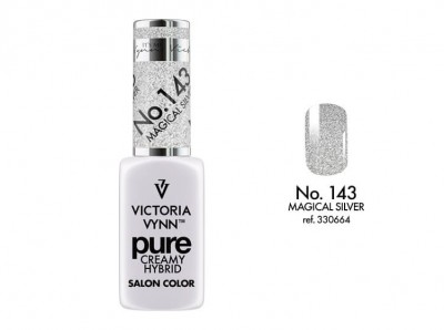 Frasco de verniz de unhas Victoria Vynn cor prateada Magical Silver