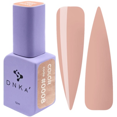 Frasco de verniz de unhas roxo com amostras de cor nude