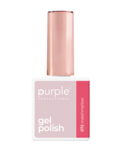 Frasco de verniz gel Purple Professional 072 marshmallow com tampa metálica rosa dourado