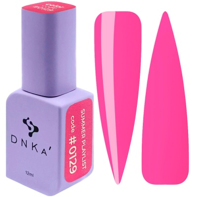Frasco de verniz de unhas DNKA cor rosa código 0129.