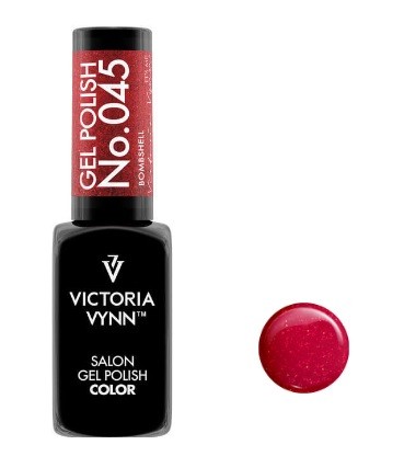 Frasco de verniz gel Victoria Vynn vermelho No.045