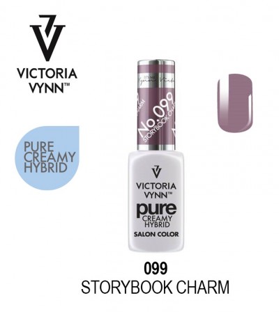 Esmalte Victoria Vynn cor 099 Storybook Charm com amostra da cor roxa nude