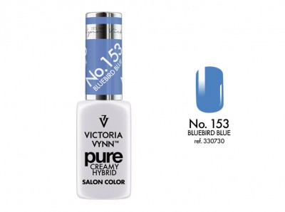 Verniz Victoria Vynn Pure Creamy Hybrid No. 153 Bluebird Blue