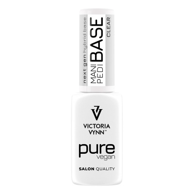 Frasco branco de verniz de unhas Victoria Vynn com texto preto