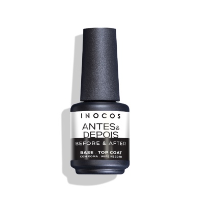Frasco de verniz para unhas INOCOS ANTES & DEPOIS base e top coat