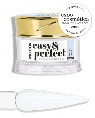 Gel de construção Inocos easy & perfect com unha postiça