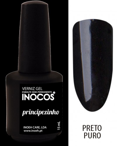 Verniz gel preto puro INOCOS princpezinho 15 ml