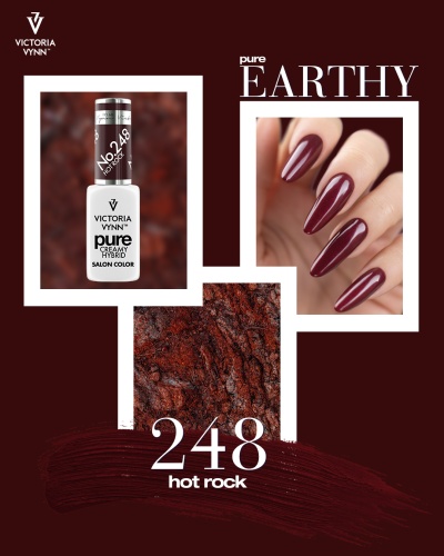 Verniz de unhas Victoria Vynn cor 248 hot rock com textura rocha