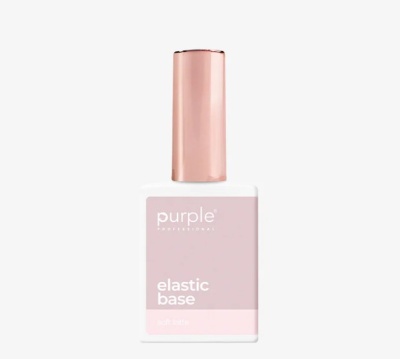 Frasco de verniz para unhas rosa claro com tampa metálica cor de cobre