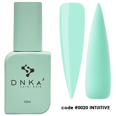 Verniz de unhas DNKA' verde menta e amostras de cor