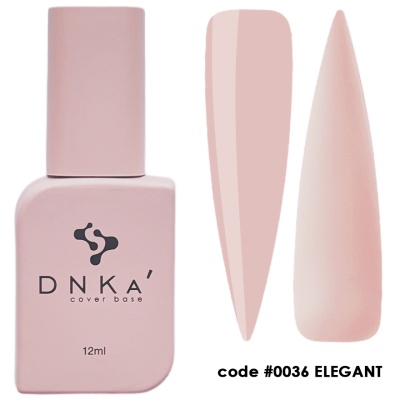 Frasco de verniz para unhas DNKA e amostras da cor rosa suave