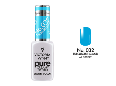 Verniz de unhas Victoria Vynn Pure Creamy Hybrid cor turquesa
