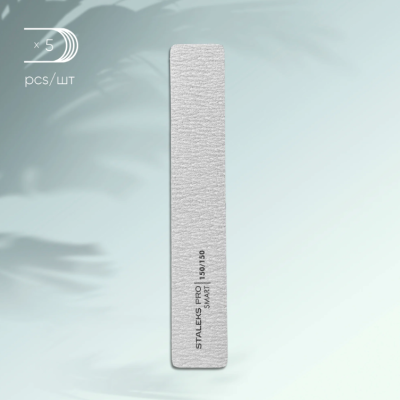 Lima de unhas cinza retangular STALEKS PRO SMART 150/150