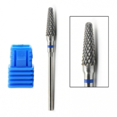 Broca metálica texturizada com embalagem azul