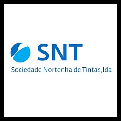 Logotipo SNT Sociedade Nortenha de Tintas, lda em azul com círculo azul