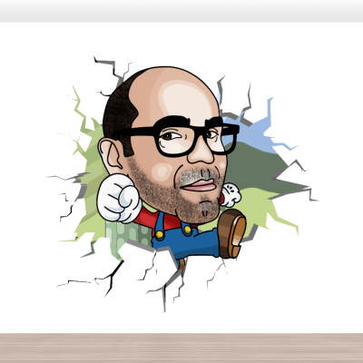 Caricatura&#x20;em&#x20;Vinil&#x20;Autocolante